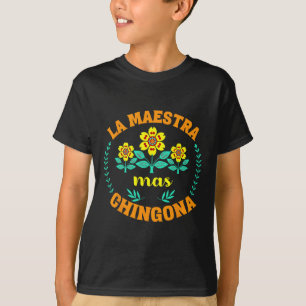 Maestra Bilingue Back To School Spanish Teacher Bi T-Shirt