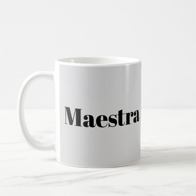 Maestra Conductor Pianist Musician Music Themed Coffee Mug (Left)
