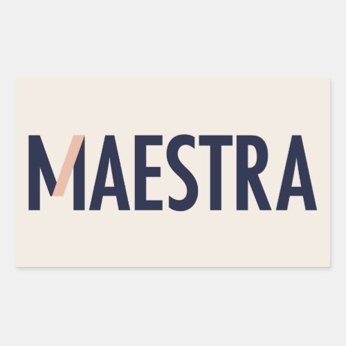 Maestra Logo Sticker
