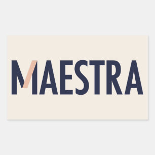 Maestra Logo Sticker