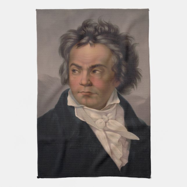Maestro Ludwig Beethoven Symphony Music Composer  Kitchen Towel (Vertical)