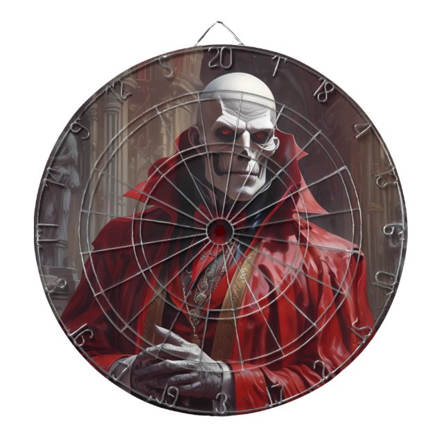 Maestro Phibes Stops the Clock Dart Board (Front)