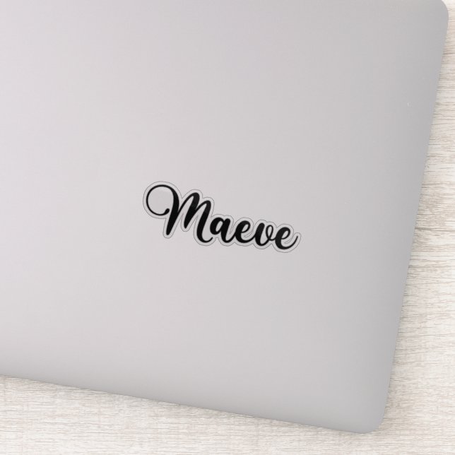 Maeve Name - Handwritten Calligraphy Sticker (Detail)
