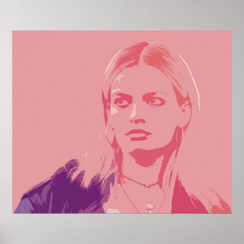 Maeve Wiley Pink Grunge Poster