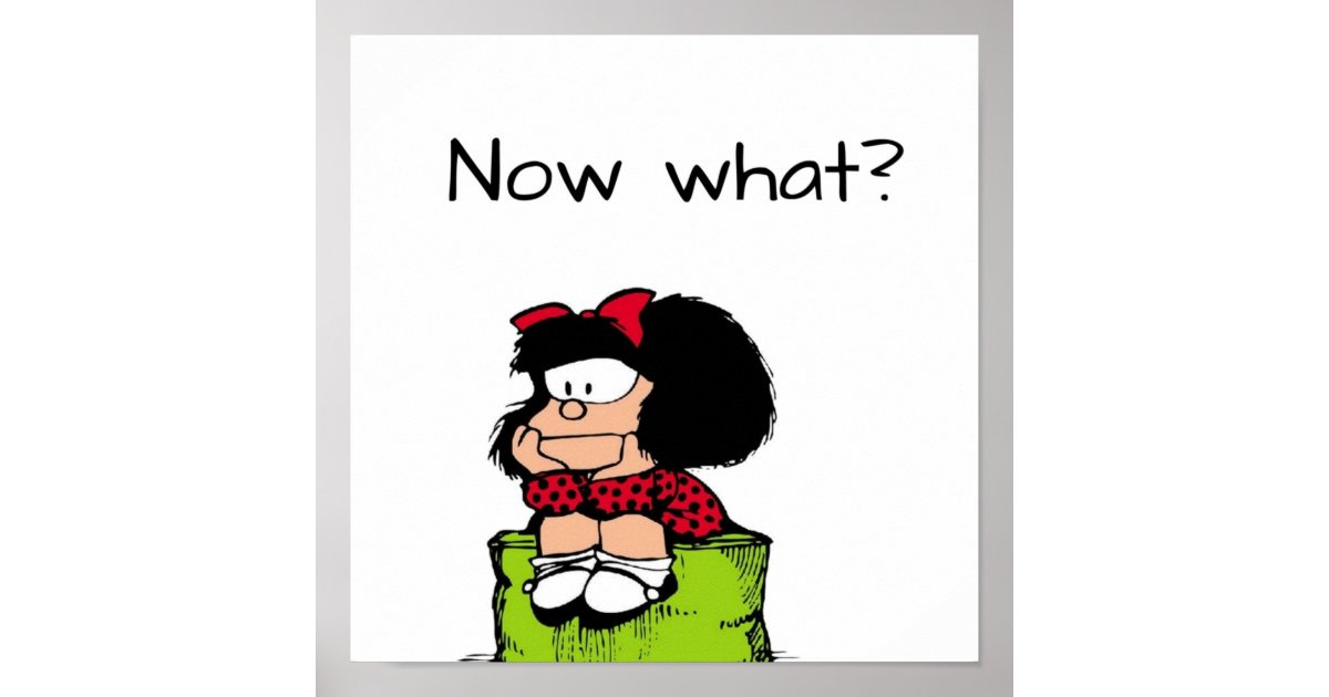 Mafalda Thinking Poster Zazzle mafalda-thinking-poster-zazzle