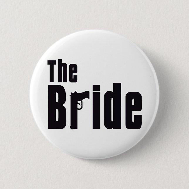 Mafia Bride Pinback Button (Front)