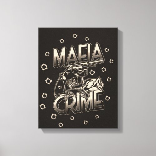 Mafia Crime Canvas Print