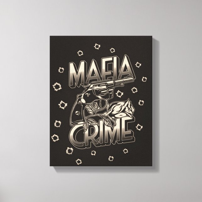 Mafia Crime Canvas Print (Front)