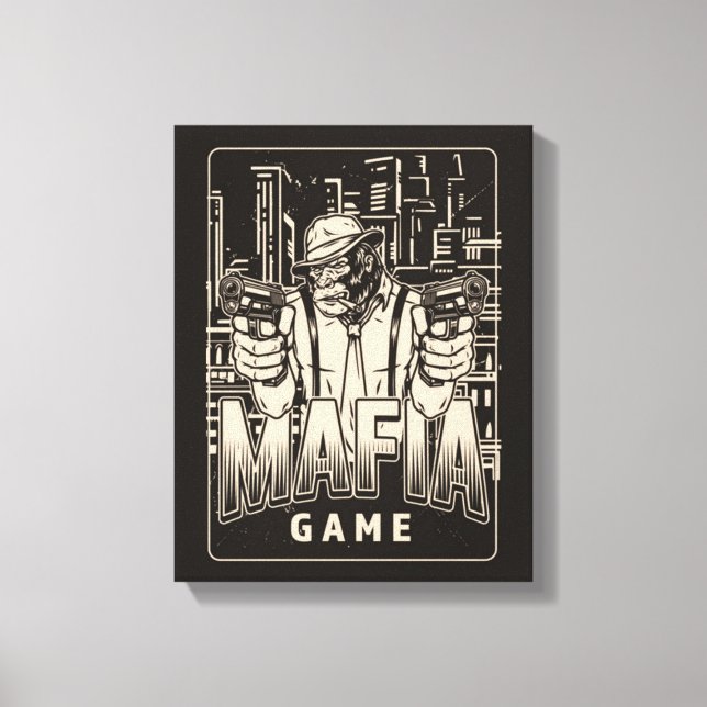 Mafia Game Canvas Print (Front)