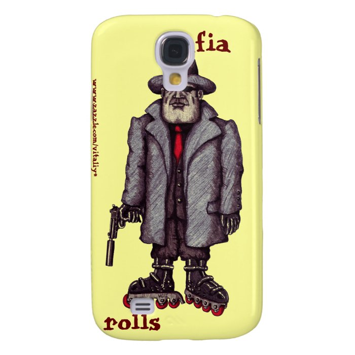 Mafia hitman on rollerblades graphic iphone case samsung galaxy s4 case