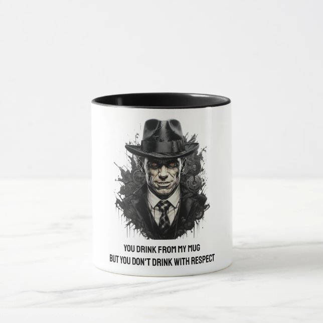 Mafia Man in Black hat Mug (Center)