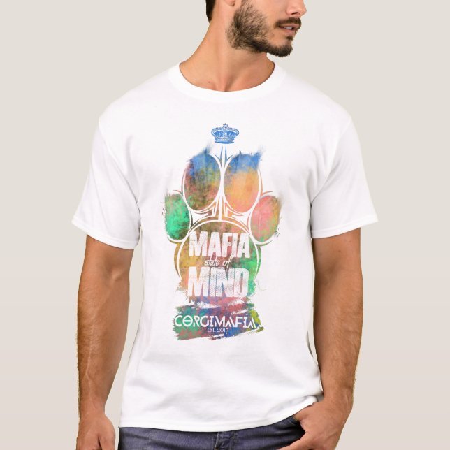 Mafia Minded Corgi Paw T-Shirt (Front)