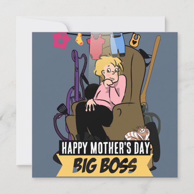 Mafia Mom: Mother's Day Edition Holiday Card (Front)