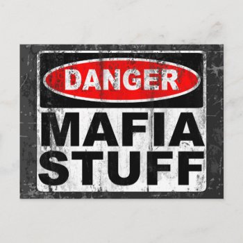 Mafia Stuff Postcard by MalaysiaGiftsShop at Zazzle