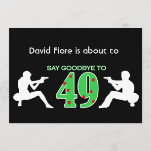 Mafia Style 50th Birthday Celebration Invitation