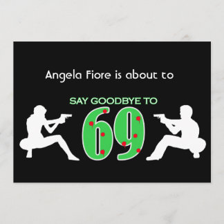 Mafia Style 70th Birthday Celebration Invitation