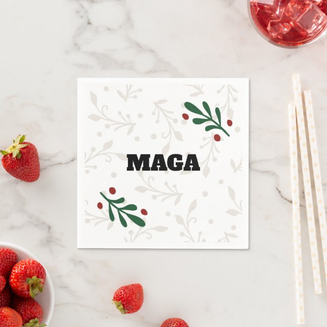 MAGA 2024 Christmas Napkins (Insitu)