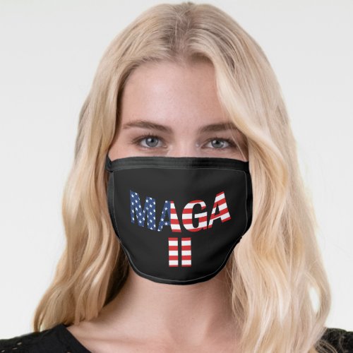 MAGA 2 American Flag Face Mask