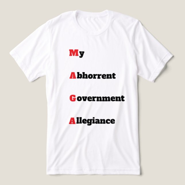 MAGA 3 T-Shirt Tri-Blend Shirt (Design Front)