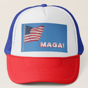 MAGA! American Flag Trucker Hat