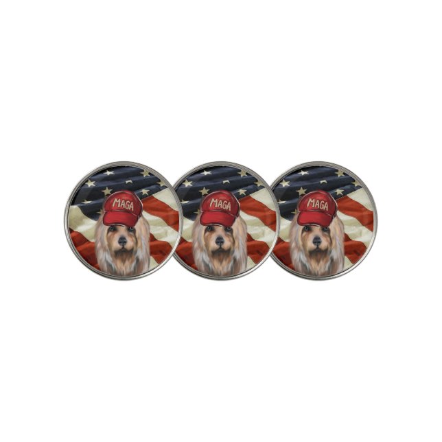 MAGA AUSTRALIAN TERRIER  GOLF BALL MARKER (3 Up)