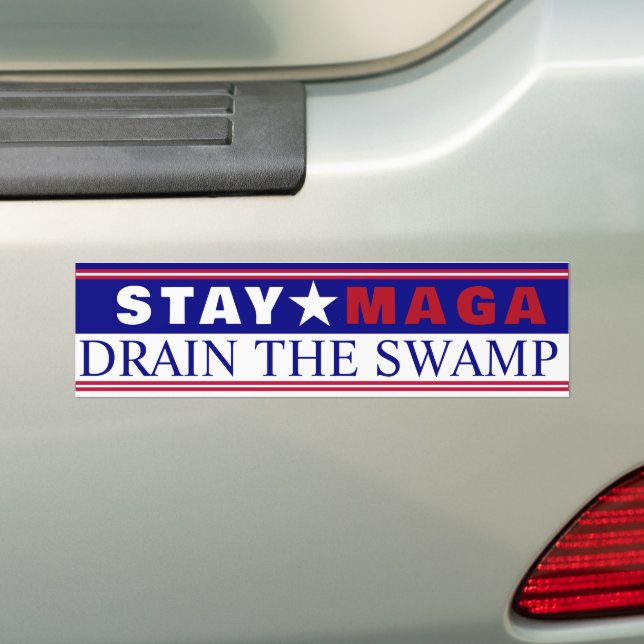 MAGA BUMPER STICKER (On Car)