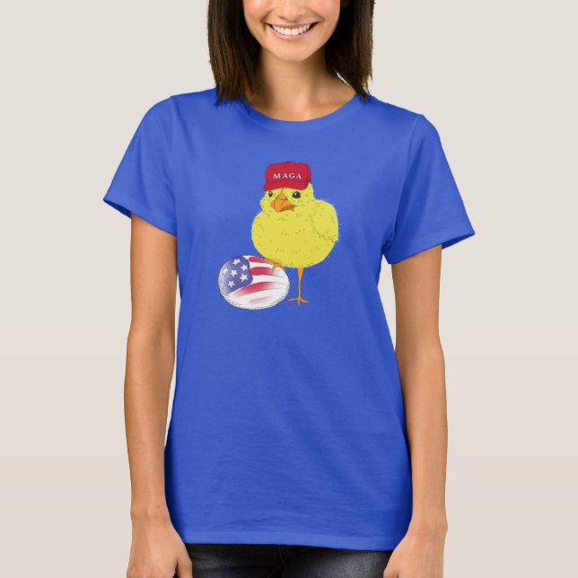 MAGA Chick Pro Trump Tee (Front)