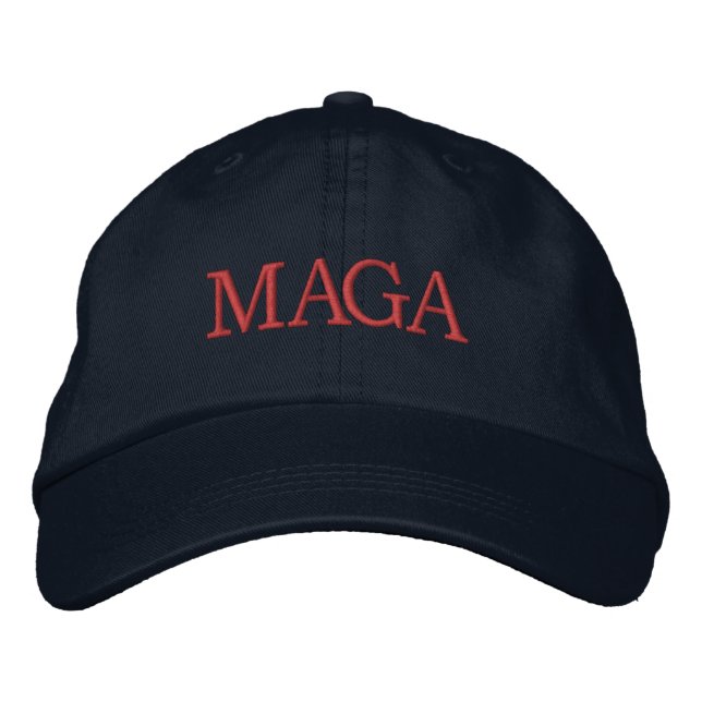 MAGA EMBROIDERED BASEBALL CAP (Front)