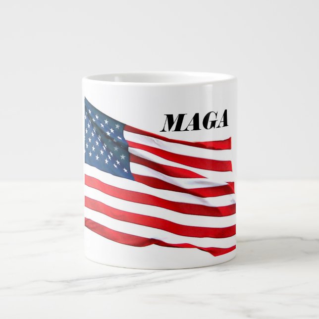 MAGA Flag Coffee Cup (Front)