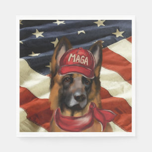 MAGA GERMAN SHEPHERD  NAPKINS