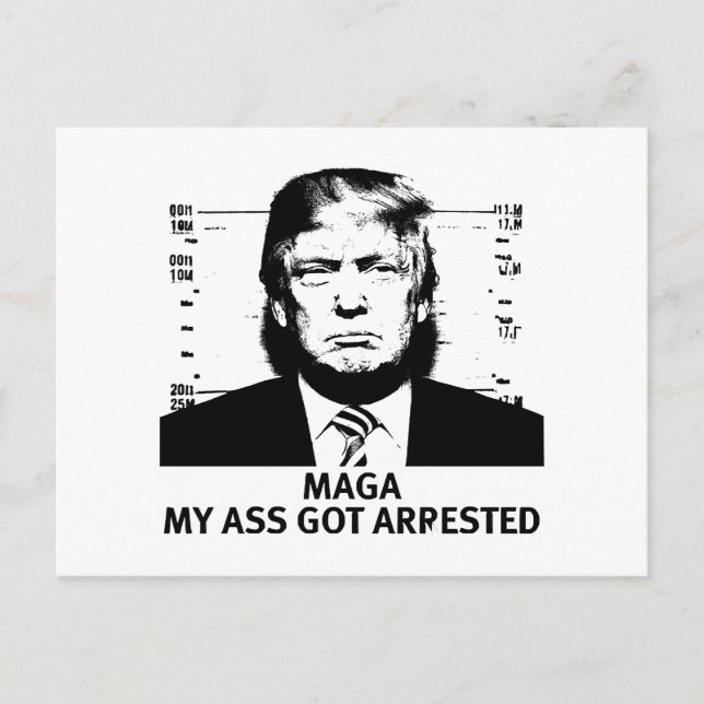 MAGA Indicted Holiday Postcard (Front)