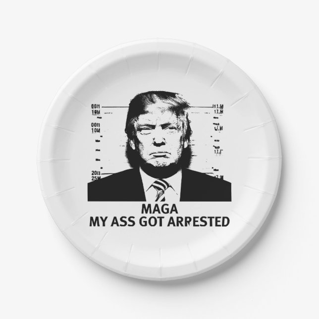 MAGA Indicted Paper Plates (Front)