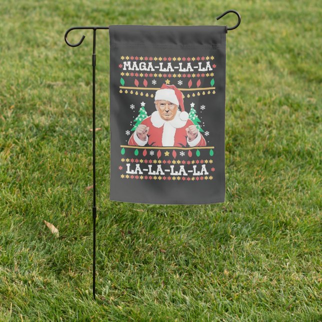 Maga La La La Trump Christmas Inauguration 47th   Garden Flag (In SItu)
