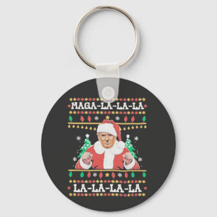 Maga La La La Trump Christmas Inauguration 47th Keychain