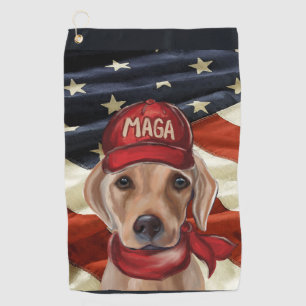 MAGA LABRADOR RETRIEVER  GOLF TOWEL
