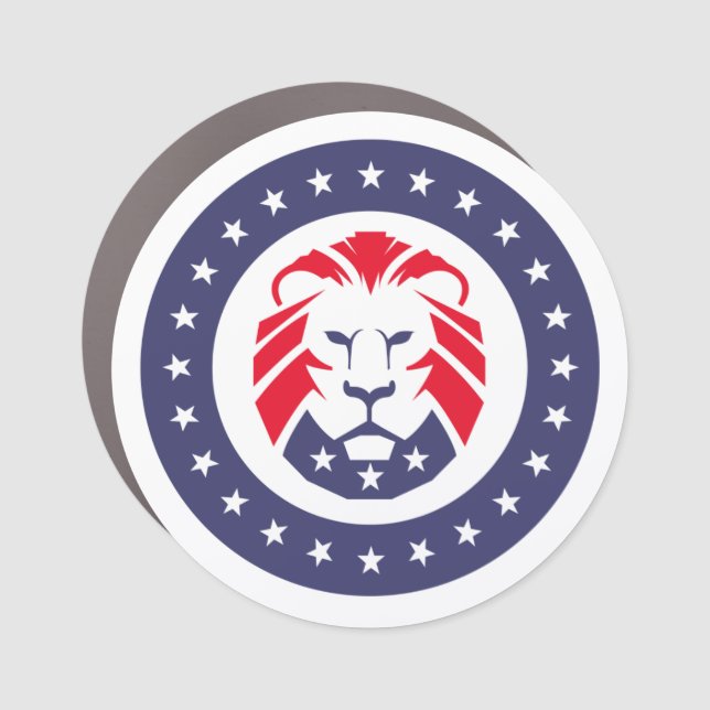 Maga Lion Car Magnet (Front)