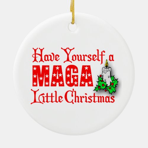 MAGA Little Christmas Donald Trump Tree Ornament