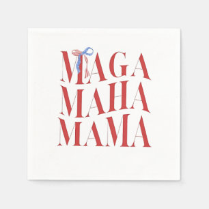 MAGA MAHA Mama Mothers Day Mom Make America Health Napkins