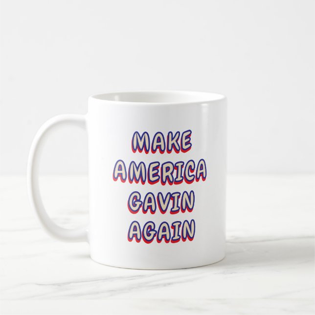 MAGA | Make America Gavin Again | Newsom Coffee Mug (Left)