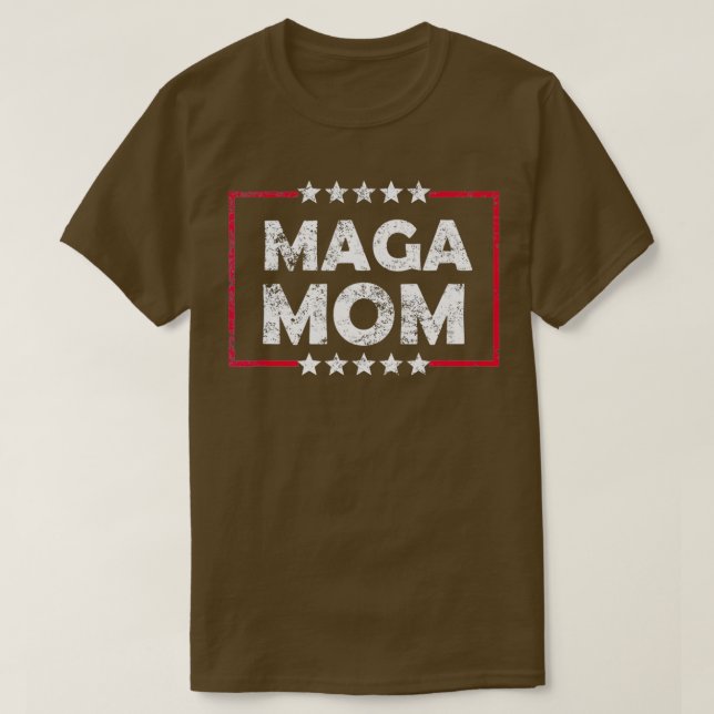 Maga mom Anti Joe Biden distressed for mother wome T-Shirt (Design Front)