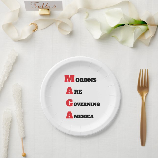 MAGA Paper Plate (Wedding)