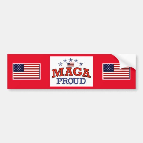 MAGA Proud Bumper Sticker