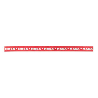 MAGA Red and White Ribbon