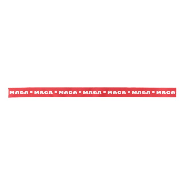 MAGA Red and White Ribbon (Front)