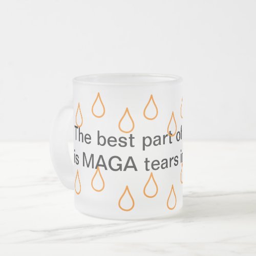 MAGA Tears 10 oz Frosted Glass Beer Mug