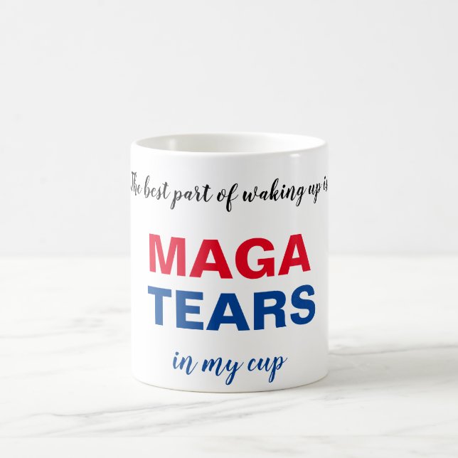 MAGA tears 2020 Biden Trump election mug (Center)