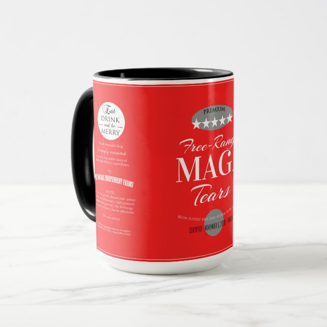 MAGA Tears Coffee Cup (Free Range Premium) (Front Left)