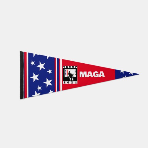 MAGA Trump 2024 Pennant Flag