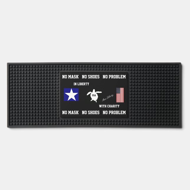 MAGA Turtle Bumper Sticker Bar Mat (Front)