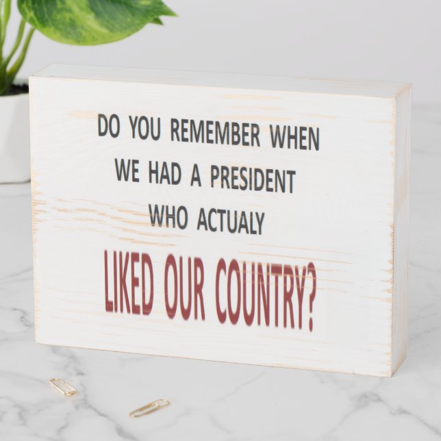 MAGA WOODEN BOX SIGN (In Situ Horizontal)